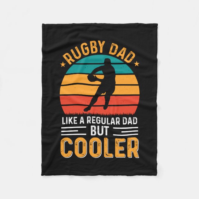 Rugby Pappa Fleecefilt (Framsidan)