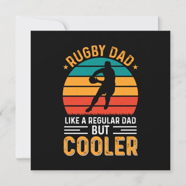 Rugby Pappa Inbjudningar (Framsida)
