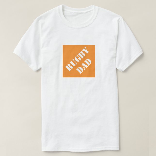 Rugby Pappa jul Gift Idea Tee Shirt (Design framsida)