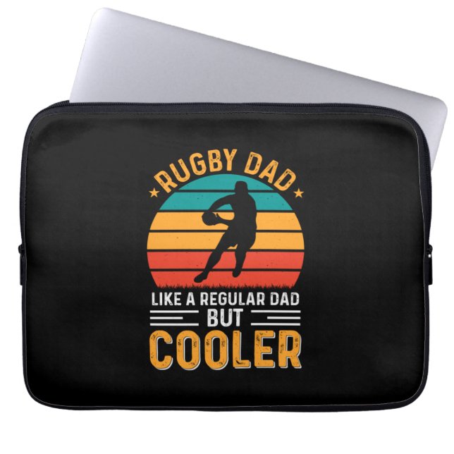 Rugby Pappa Laptop Fodral (Framsidan)