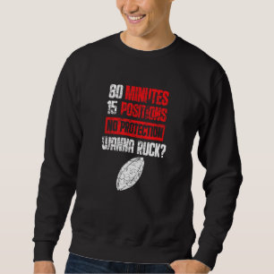 Rugby Player 80 minuter 15 positioner Inget skydd Lång Ärmad Tröja