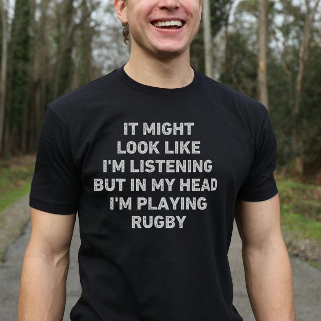 Rugby Player Funny T Shirt (Skapare uppladdad)