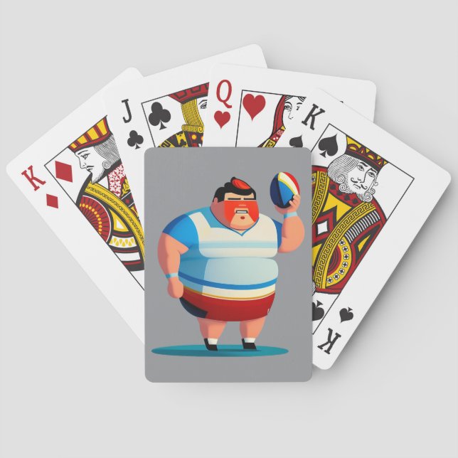 Rugby Player - Playing Cards Casinokort (Baksidan)