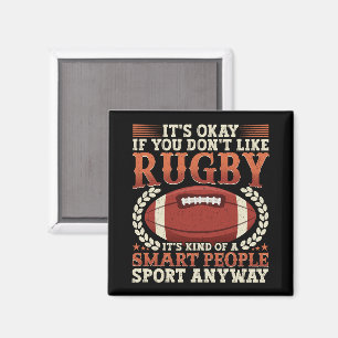 Rugby Player-typ av smart People-sport-roligt Magnet