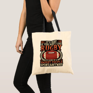 Rugby Player-typ av smart People-sport-roligt Tygkasse