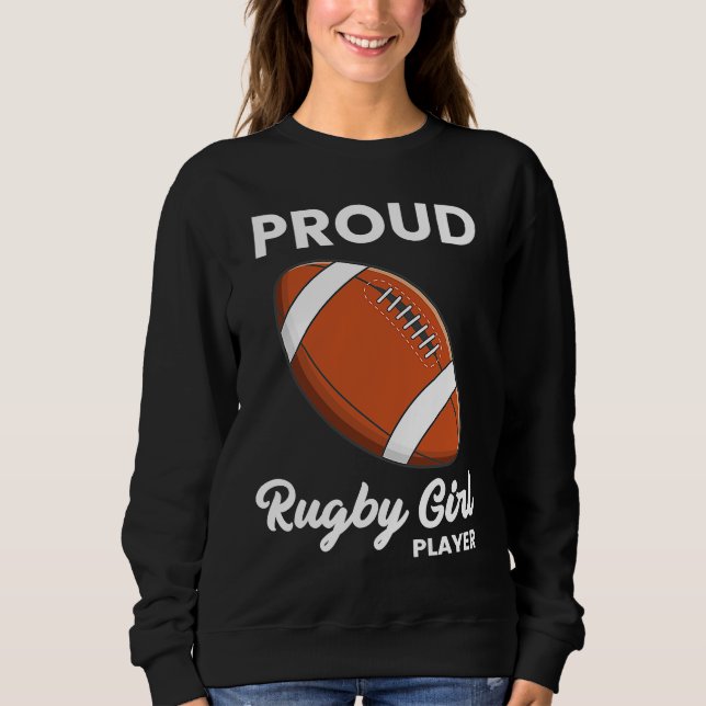 Rugby Player Typography  Coach Sports  Graphic T Shirt (Framsida)