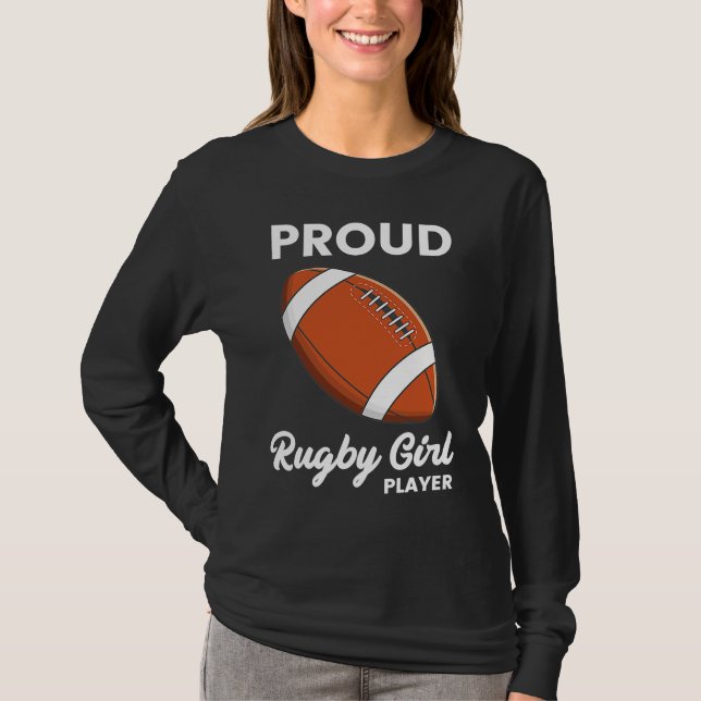 Rugby Player Typography  Coach Sports  Graphic T Shirt (Framsida)