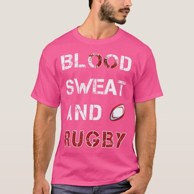 Rugby Players Blood t and Rugby Shirt (Framsida)