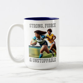 Rugby Players Two-Tone Mugg