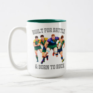 Rugby Players Two-Tone Mugg