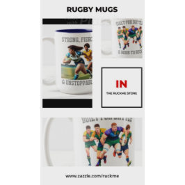 Rugby Players Two-Tone Mugg
