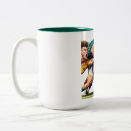 Rugby Players Two-Tone Mugg