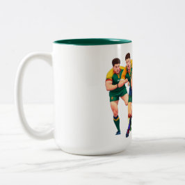 Rugby Players Two-Tone Mugg