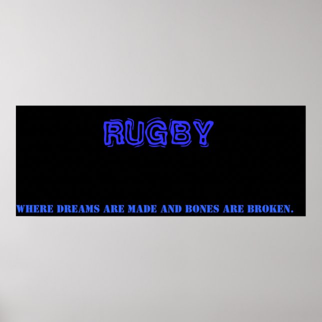 Rugby Poster (Framsidan)