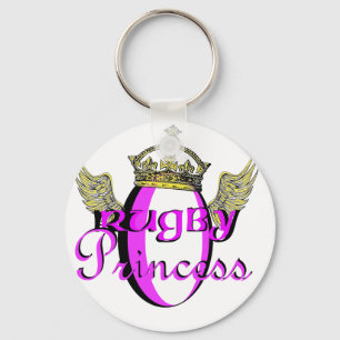 rugby princess nyckelring
