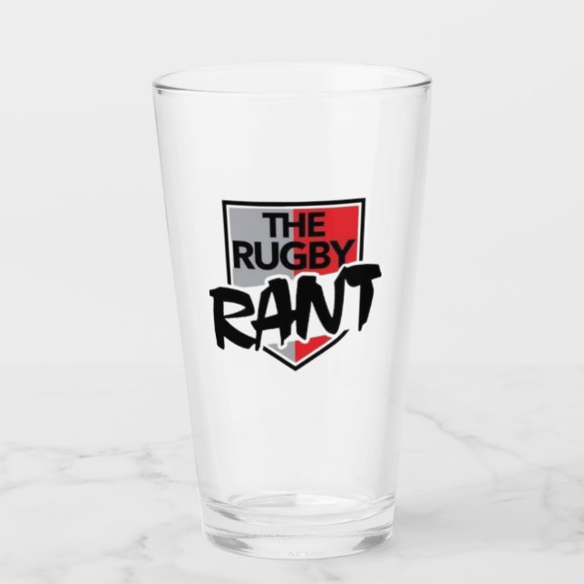 Rugby Rant Pint Glass Glaskopp (Framsida)