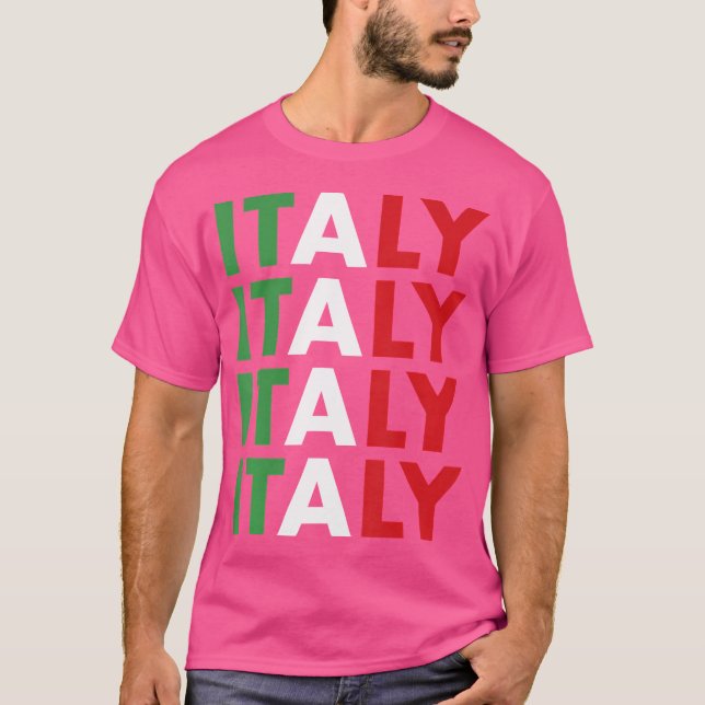 Rugby Rugby Rugby Rugby Rugby Rugby Italien Rugby  T Shirt (Framsida)