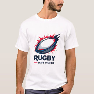 Rugby – Shape the Field Action Graphic T Shirt