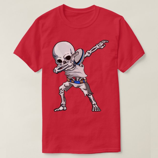 Rugby Skeleton Halloween Men Boys Kids Halloween C T Shirt (Design framsida)