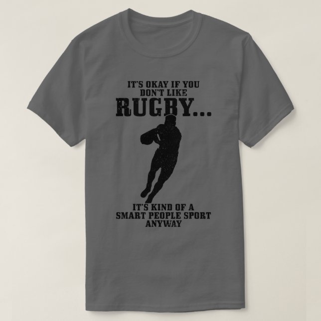 Rugby Smart People Sport Funny Rugby Player T Shirt (Design framsida)