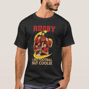 Rugby som fotboll, men kooler för Rugby Fläkt T Shirt