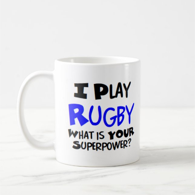rugby-spelare kaffemugg (Vänster)