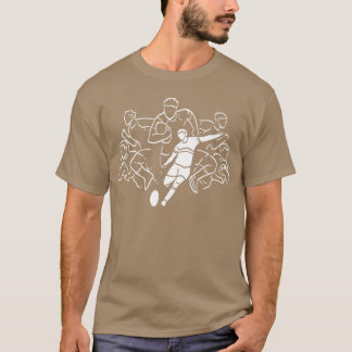 Rugby Spelare Varsity Spelare Present flicka T Shirt