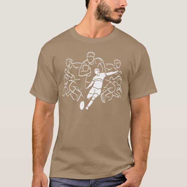 Rugby Spelare Varsity Spelare Present flicka T Shirt (Framsida)