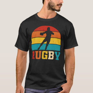Rugby Sport Älskare - Rugby Player Team Coach Retr T Shirt