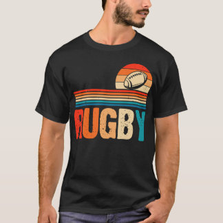 Rugby Sport Älskare - Rugby Player Team Coach Retr T Shirt