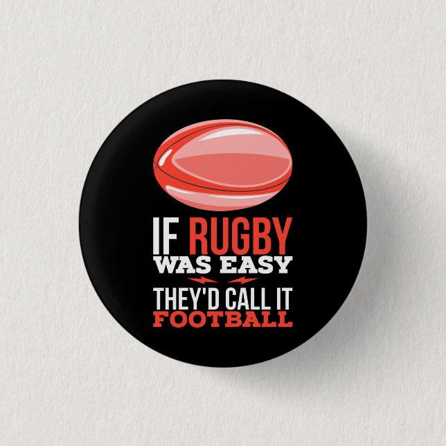 Rugby Sport Gåva Knapp (Framsida)