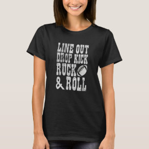 Rugby Sport Rugger Line Out Kick Ruck & Roll T Shirt