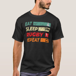 Rugby Sports Player Eat Ssov Rugby Repeat Manar Wo T Shirt