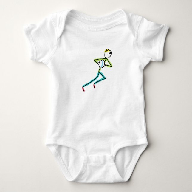 Rugby Stickman T Shirt (Framsida)