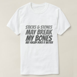 Rugby Sticks och Stones T Shirt