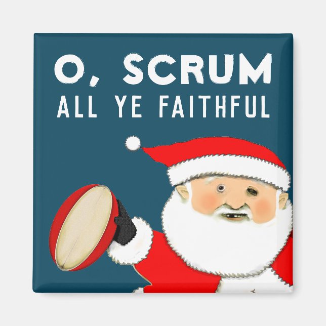 Rugby Stocking Stuffer Magnet (Framsidan)
