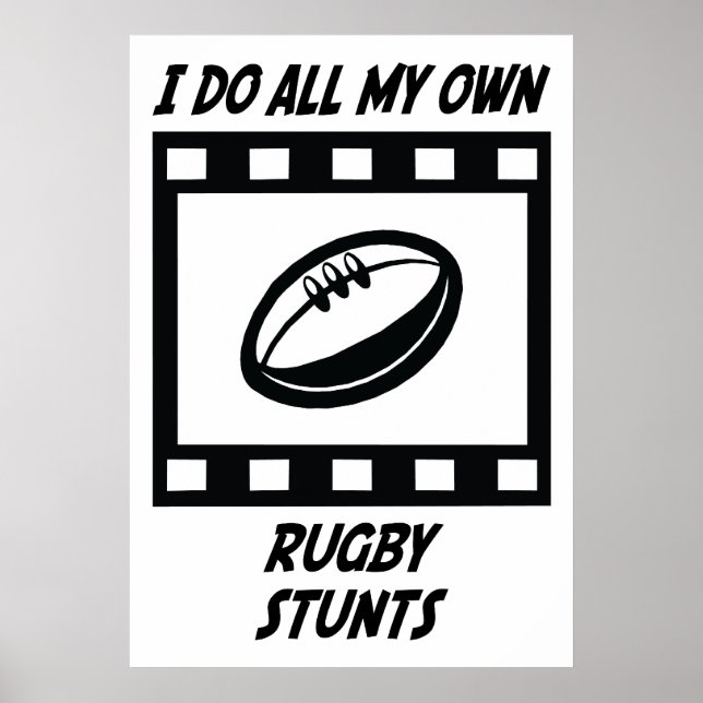 Rugby Stunts Poster (Framsidan)