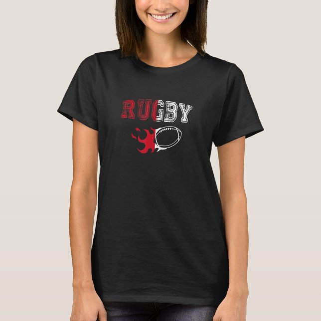 Rugby Supporter Boll Nationer England T Shirt (Framsida)