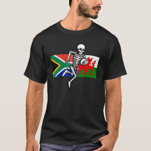 Rugby supporter SA & Wales flaggor & Ben T Shirt