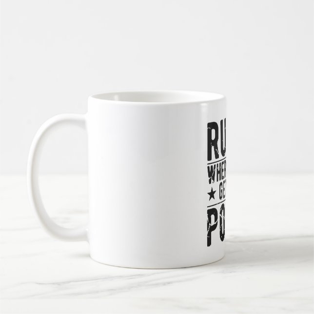Rugby Trying Gets You Points - Lilla Rugby Gift Kaffemugg (Vänster)