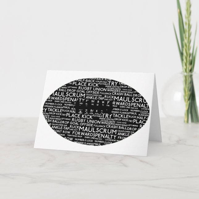 Rugby Union Gifts Helgkort (Framsida)