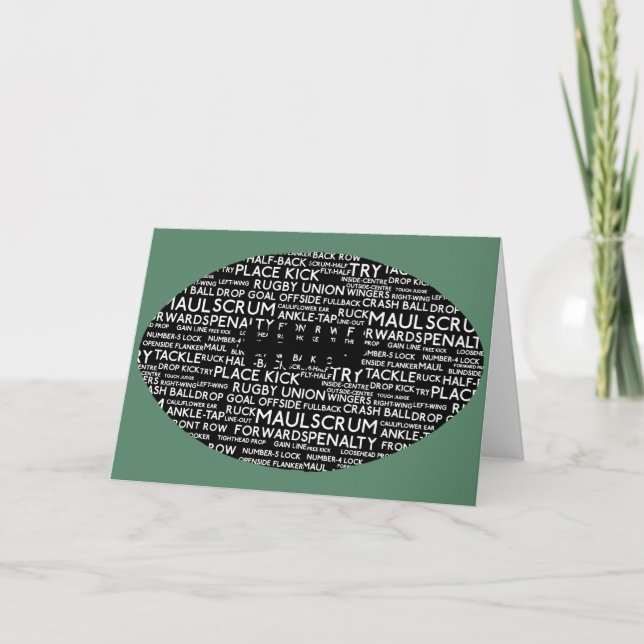 Rugby Union Gifts Helgkort (Framsida)
