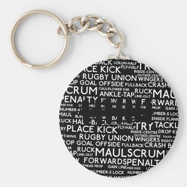 Rugby Union Gifts Nyckelring (Framsidan)