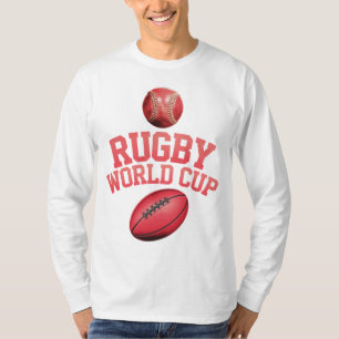 Rugby Vm Logotyp med felaktig placering i Boll T Shirt