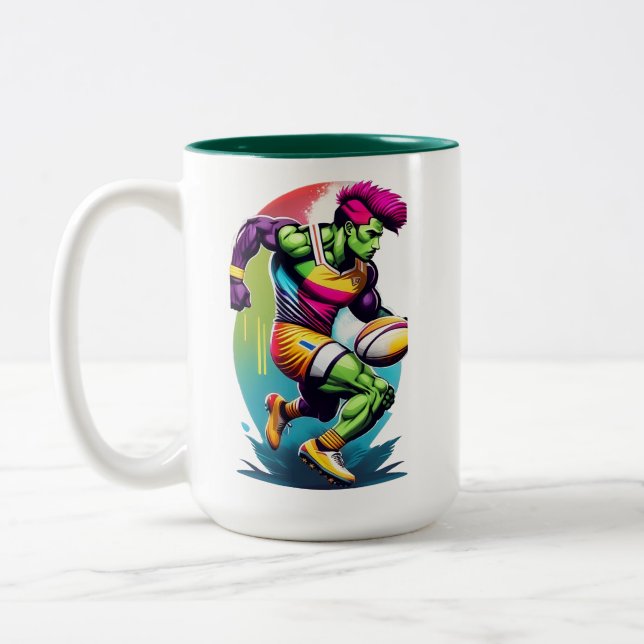Rugby Warrior Two-Tone Mugg (Vänster)