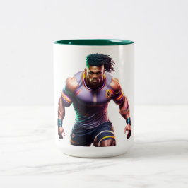 Rugby Warrior Two-Tone Mugg