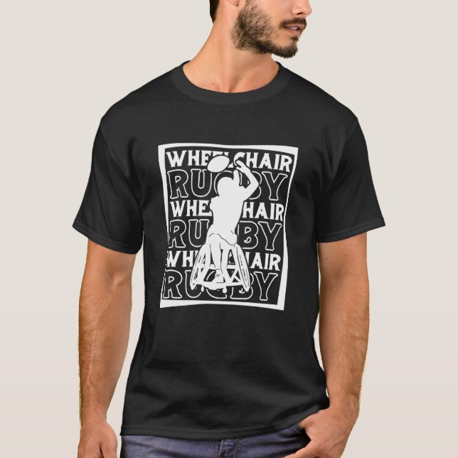 Rugby WheelSchool League Player Union Rugby T Shirt (Framsida)