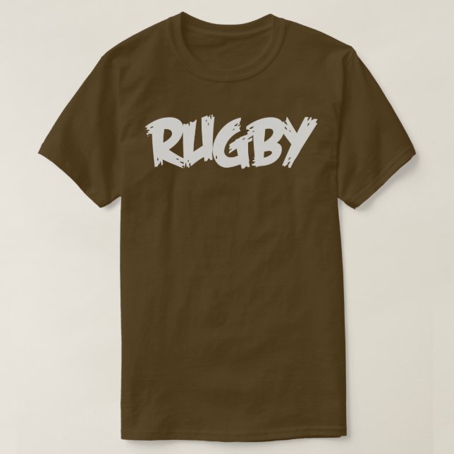 Rugby White T Shirt (Design framsida)