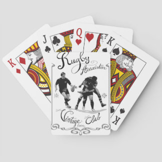 Rugbyanslutningvintage Kortlek