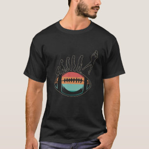 Rugbyboll Sport Spelare Retro Evolution Rugby Lag T Shirt